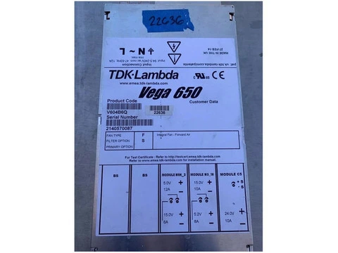 TDK Lambda power supply No 8726668 VEGA 650 TDK Lambda power supply No 8726668 VEGA 650