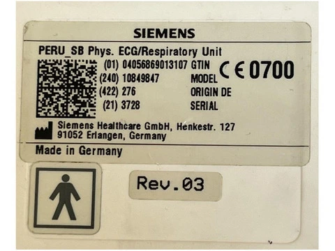 Siemens ECG/Respiratory Unit PN 10849847