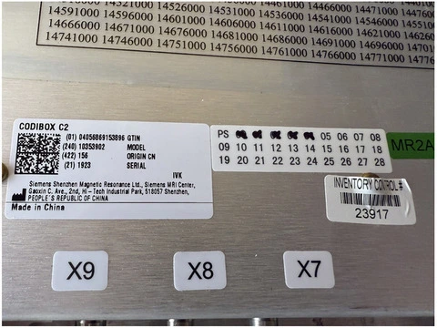 Codi box C2 sku pn is 10353902 for Siemens MRI
