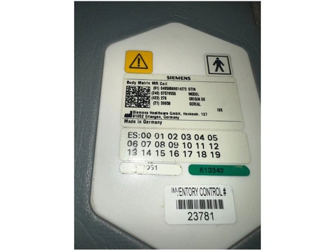 1.5T Body matrix coil, part number 7579555
